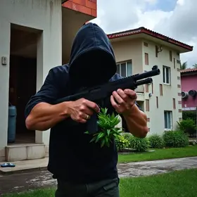 Assalto em condomínio em Mococa SP