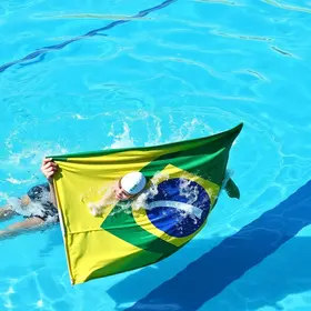 Representante na Seleção Paulista de Natação