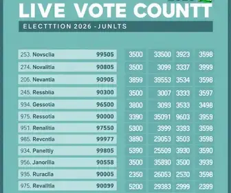 apuração ao vivo dos votos em Mococa (SP)